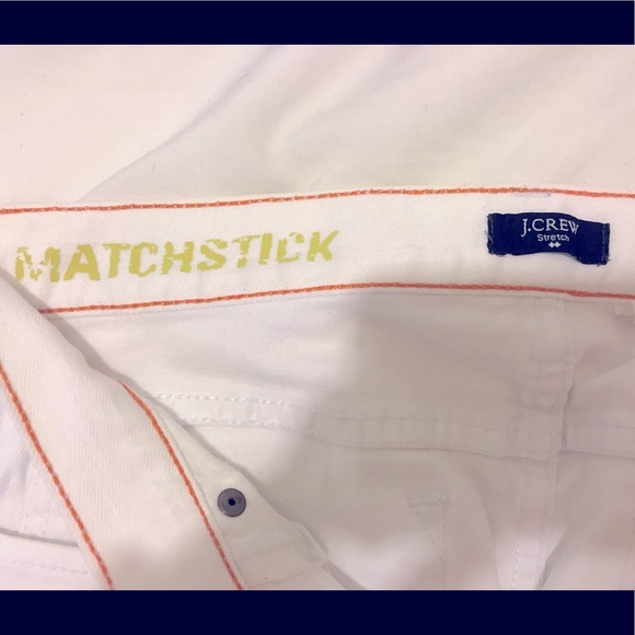 EUC J. Crew Matchstick White Jeans - Picture 3 of 8